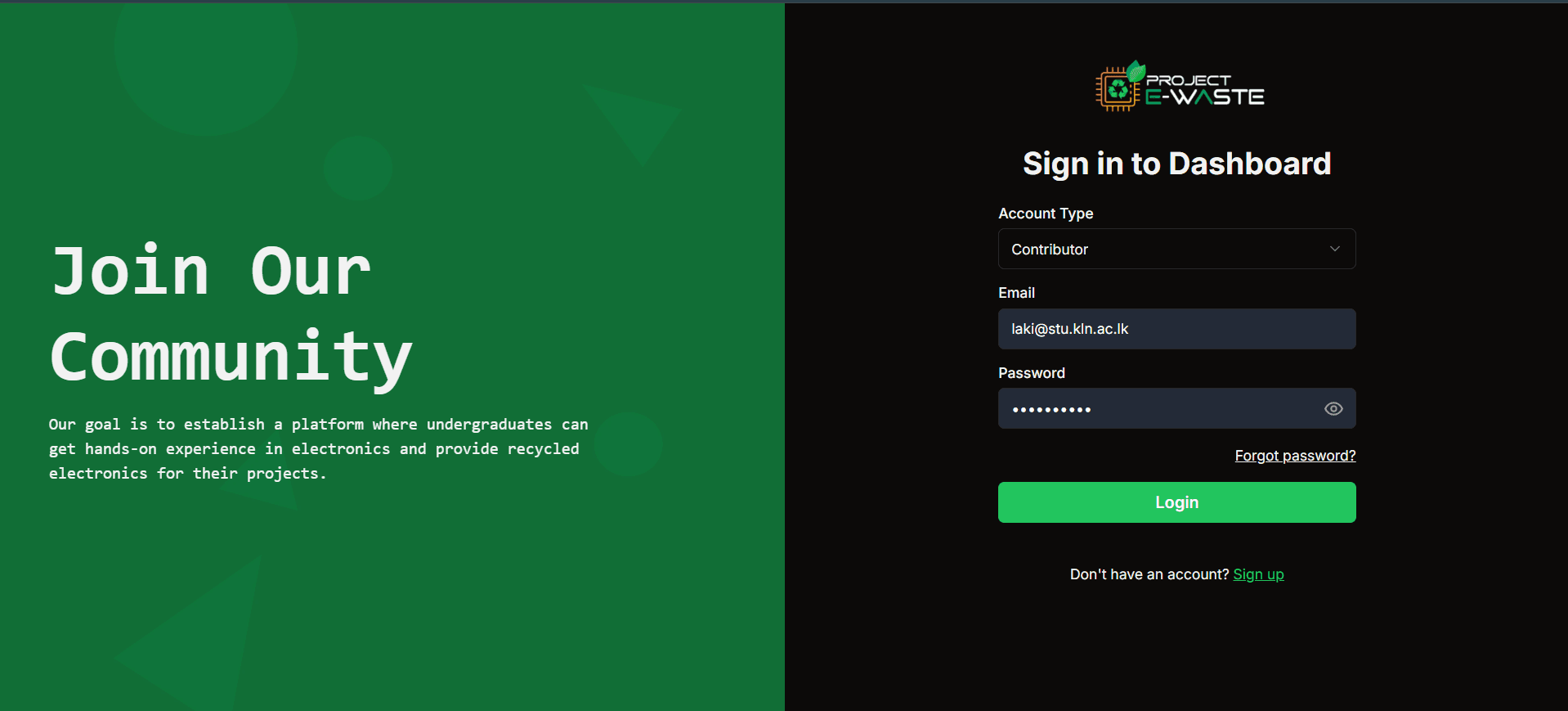 E-Waste Inventory Management System